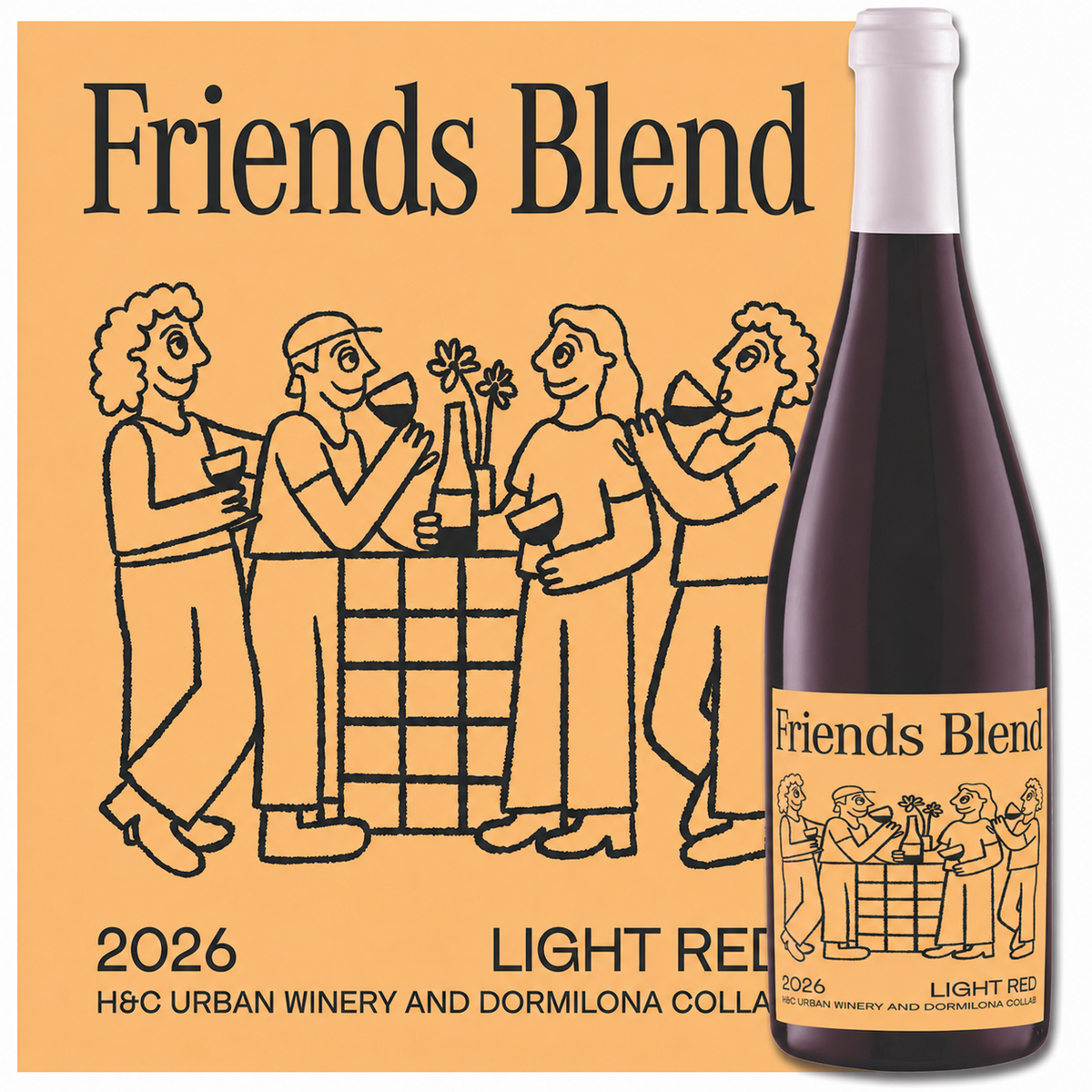H&C Urban Winery X Dormilona | Friends Blend Chilled Light Red Blend | 2026